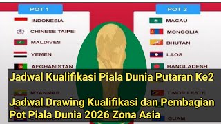 Jadwal Drawing dan Pembagian Pot Kualifikasi Piala Dunia 2026 Zona Asia |