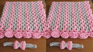 TEJE ESTAS ESTAS LINDAS COLCHAS DE BEBES TEJIDOS CON CROCHET Y GANCHILLO Nº 01