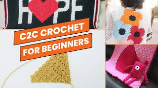 C2C Crochet for Beginners-1 | Making a C2C Square