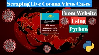 Grab Live coronavirus cases from the website using python | Coronavirus Web Scraper | Web Scraping