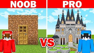 NOOB vs HACKER: Hice Trampa en un Reto de Construcción en Minecraft