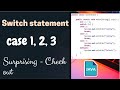 Switch Statement - Multi Case - Java.