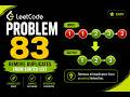 LeetCode 83 – Remove Duplicates from Sorted List