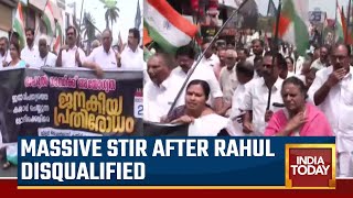 Rahul Gandhi Disqualification: Congress Stages Massive Protest In Wayanad | Watch This Report