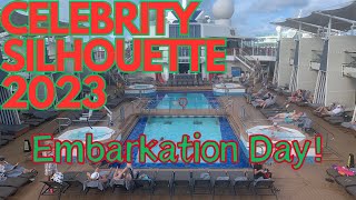 CELEBRITY SILHOUETTE HOLIDAY CRUISE 2023 | Embarkation Day