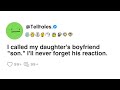 I called my daughter's boyfriend 