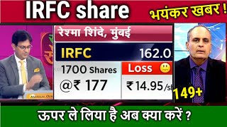 IRFC share latest news,HOLD OR SELL ? irfc share news,irfc stock analysis,irfc share target 2024