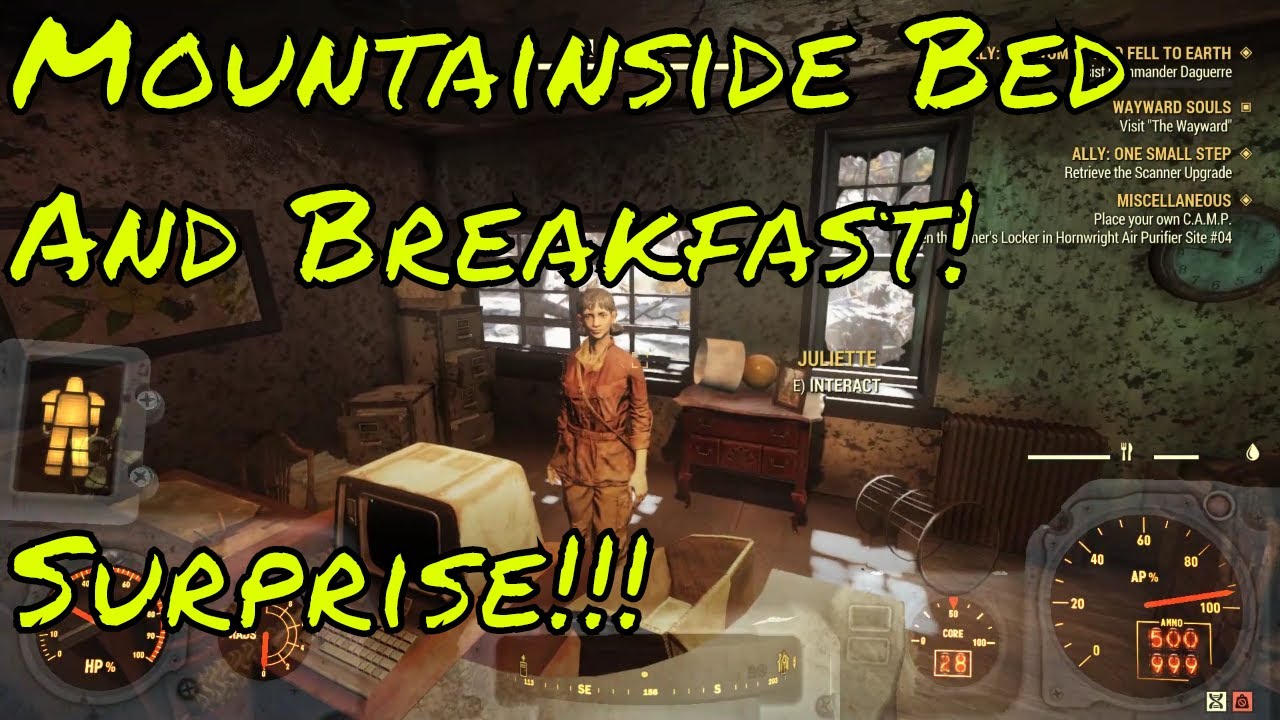 Fallout 76 Wastelanders Best Bed And Breakfast Ever! - YouTube