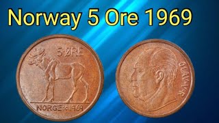 Norway 5 Ore 1969 coin value