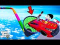 FRANKLIN TRIED IMPOSSIBLE DEEP SPEED BOOSTER TUNNEL PARKOUR RAMP CHALLENGE GTA 5 | SHINCHAN and CHOP