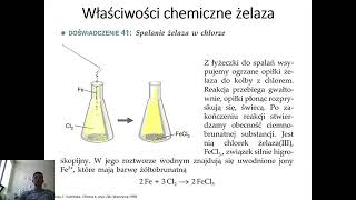 działanie kwasu solnego oraz chloru na żelazo