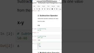 Python Arithematic Operators Subtraction Operator #Shorts
