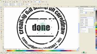 Corel Draw Tutorial  creating old stamp