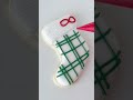 Christmas Stocking Cookie - Full tutorial one channel #shorts #christmas #satisfyingvideo #cookies