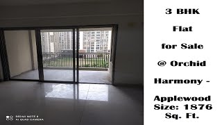 3 BHK | Flat For Sale | Orchid Harmony | Unused Flat | 1876 SQ.FT.