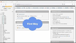 Two ways to delete or drop table in PhPMyAdmin