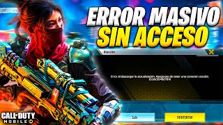 ERROR MASIVO deja SIN ACCESO a MILES DE JUGADORES en COD MOBILE TEMPORADA 1 ERROR de ACUTALIZACION