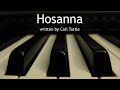 Hosanna - piano instrumental cover with lyrics