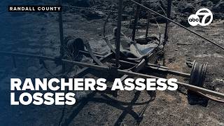 Ranchers tally losses after Randall County wildfires; hundreds of hay bales destroyed