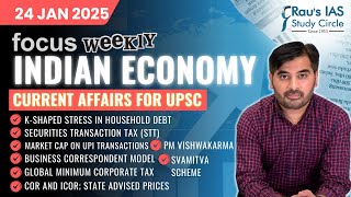 This week in Economy | Current Affairs for UPSC | 24 Jan 2025 | Rau’s IAS | FOCUS