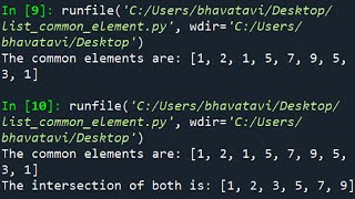 #7 Lists - III || List, Sets, Intersection method in Python Hindi Tutorial