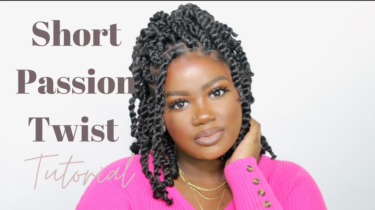 DIY SHORT PASSION TWIST AT HOME| RUBBER BAND METHOD| NO CROCHET| EASY ...