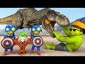 Evolution Of HULK VS Evolution Of T-Rex | So Sad Story But Happy Ending | HULK 2D 3D Animation IRL