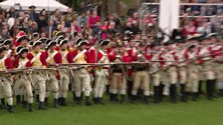 Reenactment of 'shot heard 'round the world' in Lexington, Massachusetts