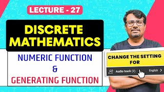 Numeric Function and Generating Function | Discrete Mathematics by Gp sir