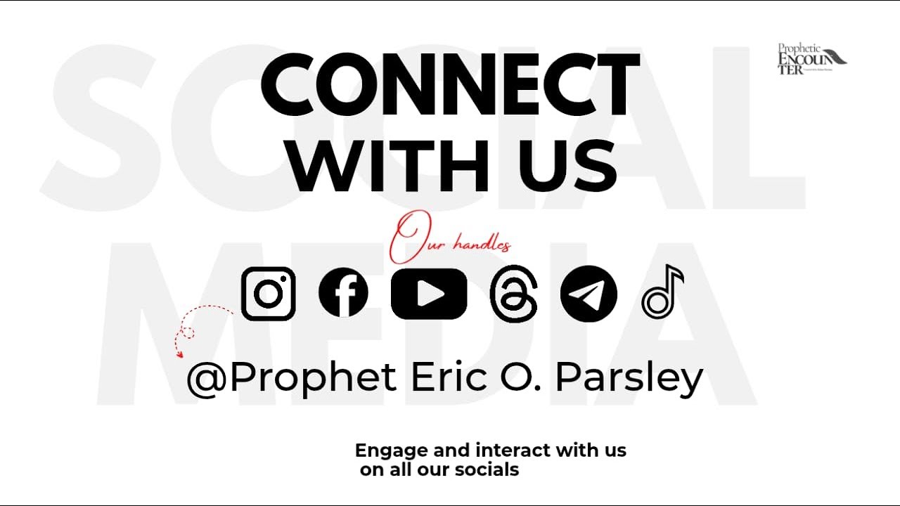 Prophetic Encounter Prophet Eric O Parsley Youtube