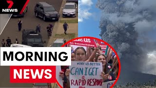 Volcano eruption chaos, Melbourne suburbs siege, nurses strike | 7NEWS