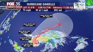 Tracking the Tropics: Hurricane Danielle forms in the Atlantic