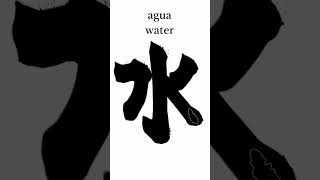 #水 #agua #water #スイ #みず#書道 #japon #japones #japan #日本語 #漢字 #日本 #コロンビア #strokes #brush #shorts