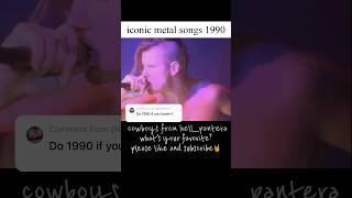 Iconic metal songs 1990 | pantera, judas priest, Alice In Chains, slayer, megadeth… #90s #metal