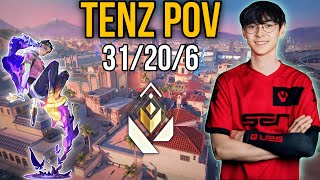 Sen TenZ POV VALORANT ( 31/20/6) RADIANT CLOVE GAMEPLAY | 11 April 2024