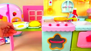 Miniature Plastic Full Kitchen Set Collectio | Kitchen Set Toy | Toy Cooking Game