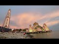 Indahnya Azan Maghrib (sunset prayer) di Masjid Selat Melaka