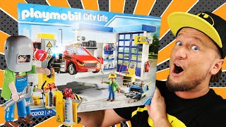 PLAYMOBIL City Life 70202 Autowerkstatt KFZ Werkstatt Unboxing Deutsch