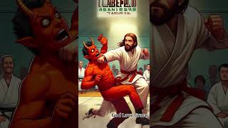 Jesus vs Devil Karate Sparring fight #jesus #devil #funny #godvsdevil #god #jesuschrist #godwarrior