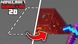 I mined out a 100x100 area in the NETHER in Hardcore Minecraft...