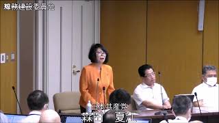 令和6年松原市議会第2回定例会 総務建設委員会 委員会協議会一般質問：森田委員