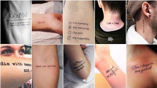 Top 40 Best Meaningfull Quotes Tattoo For Men And Women || Best Tattoo's Of 2023