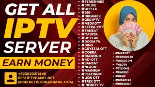 All IPTV-Server just in 1 Click ? #resellerpanel #sansat #5glive #b1g #cobra #diamond #geo #dino