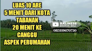 TANAH DIJUAL MURAH|| 5 MENIT KE KOTA TABANAN|| DS BONGAN TABANAN BALI