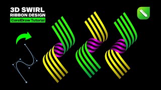3D Ribbon Design for Book Covers in Corel Draw | CorelDraw Tutorial for Beginner | Hevlendordesigns