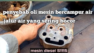 penyebab oli bercampur dengan air mesin diesel dongfeng