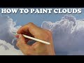 How to paint clouds - tutorial on how to paint strong highlighted clouds realistic in oil