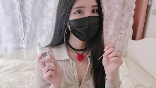 ASMR 이리와~ 누나가 귀 파줄게❤,양쪽 귀 요밀조밀 세밀하게 귀청소👂,귀마사지+솜털+딱딱한귀지,Ear Cleaning, Role play