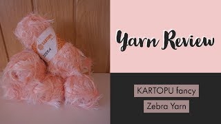 Yarn Review -  KARTOPU Zebra Fancy Eyelash Yarn