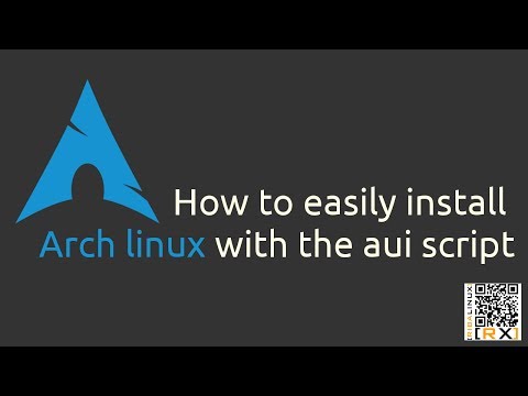 How to easily install Arch linux with the aui script